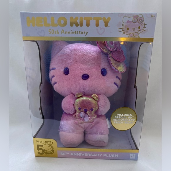 Hello Kitty Other - Hello Kitty Jazwares 2024 Exclusive 50th Anniversary Plush NEW HTF